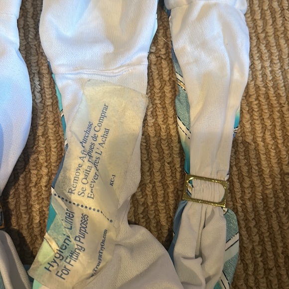 NWT BAR III ombre scarf crystal blue bikini size XL - Picture 4 of 8